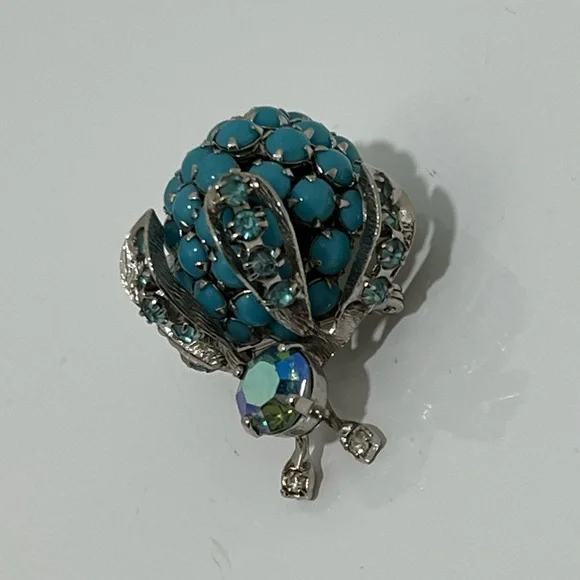 Warner vintage bejeweled insect brooch - Picture 4 of 6